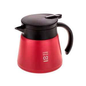 Hario Vrč Server V60 -600 Ml Izoliran rdeč